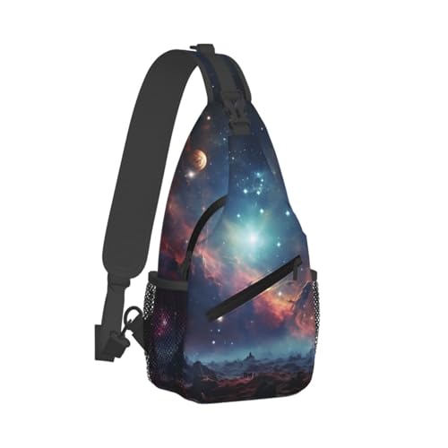 Bolso Sling Bag Negro para Mujer y Hombre miniatura 7