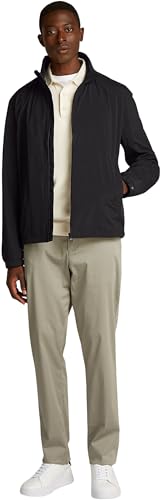 Tommy Hilfiger Herren Blouson Jacke Branded mit Reißverschluss, Schwarz (Black), XXL – Ansicht 3