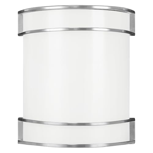 Image of Sylvania 9 inch Hi-PerformaceLED Wall Sconce Light, 14W, 5 CCT (2700 /3000 /3500 /4000 /5000K), 1150 LMS, 90 CRI, Frosted - 1 Pack (65570)