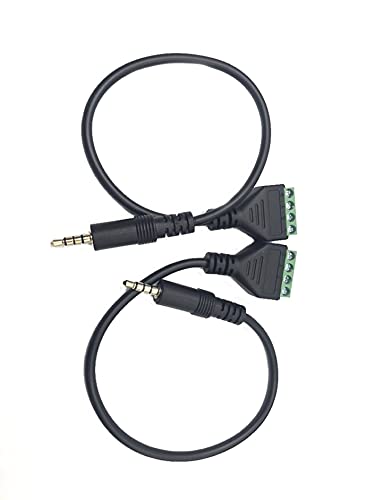 Adaptador de audio Jack 3.5mm macho a bloque terminal hembra miniatura 1