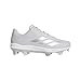 adidas Men's Adizero Electric 2.0 TD TPU Baseball, Team Light Grey/Silver Metallic/Team Light Grey, 6.5