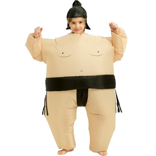 Disfraz inflable de sumo para niños y niñas miniatura 6