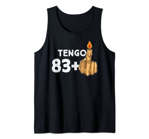 83+1 Dedo Medio Vela De Cumpleaños Para El 84º Cumpleaños Camiseta sin Mangas