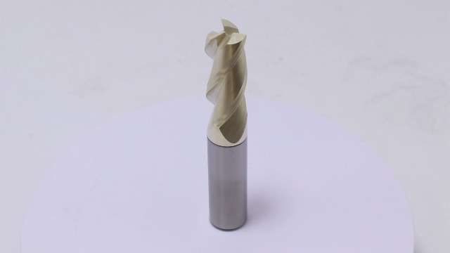 Image of BestParts 1 /2 inch 3 Flute Solid Carbide End Mill for Aluminum - ZrN Coated | 37 Degree Helix, 1 /2 inch Cutting Diameter, 1 /2 inch Shank Diameter, 1-1 /4 inch Length of Cut, 3 inch Overall Length, Square End