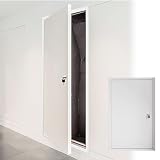 Blazea Puerta de Inspección Panel de Acceso A Tuberías de Gran Tamaño con Cerradura y Llaves, Puerta de Acceso para Paneles de Yeso con Aislamiento de Aluminio(40x40cm)