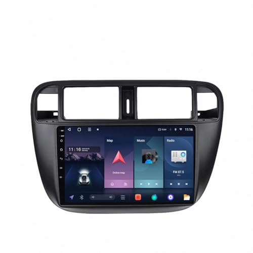 Radio Coche 2 DIN para Viajar con Carplay Inalámbrico en Honda Civic 1996-2001 con Cámara Trasera