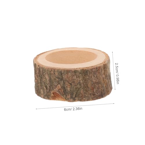 Supvox Hamsternapf Aus NatüRlichem Holz Kippsicheres Futter- Und Wassernapf FüR Hamster Goldhamster Und EichhöRnchen 2.36 Zoll Leicht Zu Reinigen Und Platzsparend