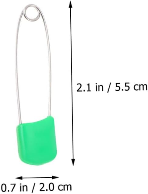 HOMSFOU 50pcs Diaper Pin for Newborn Safe Cloth Diaper Pins Reusable Clip Fasteners Easy Locking Closure