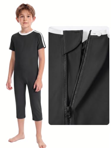 Recorah Adaptive Anti-Strip Jumpsuit for Autism Kids, Enhanced Tear-Resistant Fabric, Reinforced Stitching, Secure Back Zipper