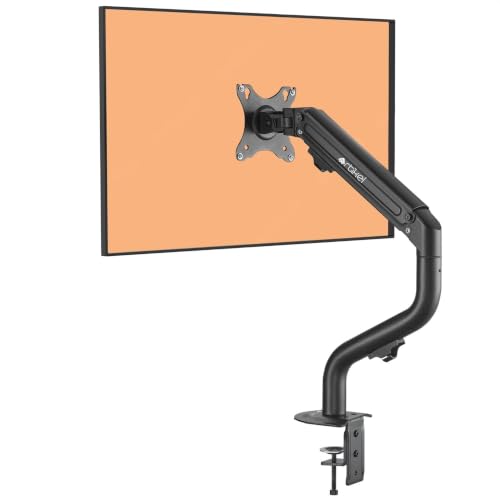 Image of ARTIKEL Monitor Desk Mount Adjustable Spring Assisted Monitor Arm VESA Mount with C Clamp Grommet Mounting Base Computer Monitor Stand (Curve, Single.)