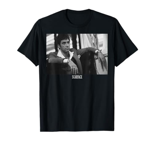 Scarface Tony Montana Sitting Portrait Logo T-Shirt