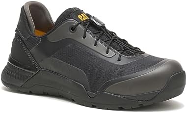Cat Footwear Women's ELAPSE Alloy Toe Sneaker, Black, 8 Wide | Image 1