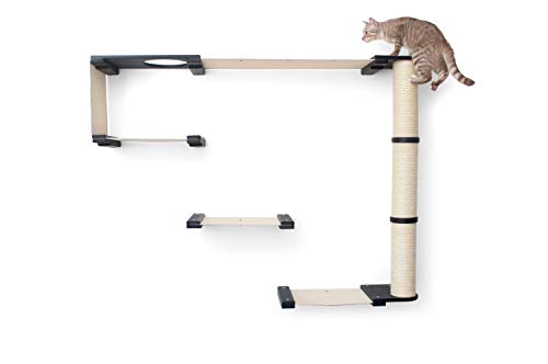CatastrophiCreations-Cat-Mod-Climb-Track-Handcrafted-Wall-Mounted-Cat-Tree-Shelves-English-ChestnutBlack-One-Size