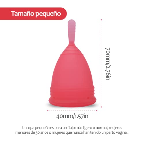 Copo Menstrual Edicare: 2 Copos Menstruais, Esterilizador e Bolsa Incluídos