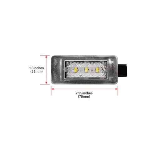 Luz LED matrícula coche Peugeot 2008 308 lámpara placa 6