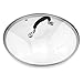 AVACRAFT Glass Lid for 10" Frying pan, Fry Pan, Skillet, pan lid with handle coated in Silicone lid. Works for pots and pans with 10' inner rim (Glass Lid, 10 inch)