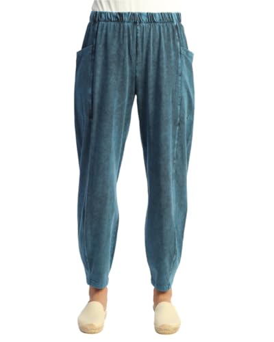 Jess & Jane Mineral Washed Lantern Pants - M1002