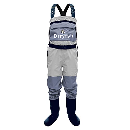 Drryfsh Perneira Sem Costura - Durável, À Prova D'Água, Respirável, Meia-Calça, Pesca, Perneiras pa