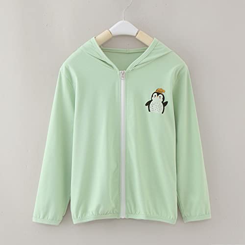 Athletic Hoodie for Kids Boys Qui𝐜k Dry F𝐢t Sun Pr𝗼tection Jacket Girls Active Zipper Hooded Outerwear4