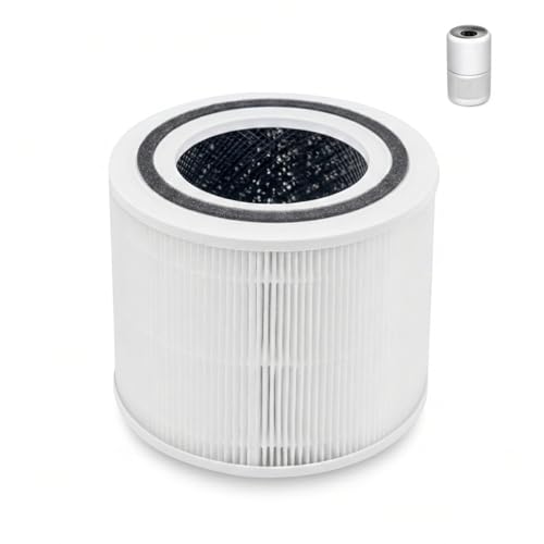 Unikyy Air Purifier Replacement Filters Compatiable with Levoit Core 300/300s Air Purifier Air Purifier Filters 3-in-1 H13 True HEPA Filter Activated Carbon for Removal of Smoke Odor Pollen 1 Pack