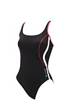 Aqua Sphere Women's Ursula Swimsuit, Black/Red, 30