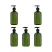 Beaupretty Flacone Pompa Shampoo 5 Pezzi 500 Ml Flaconi Ambra in Plastica Dispenser per Lozione Pompa Flacone Vuoto con Tappo Pompa (Verde Scuro)