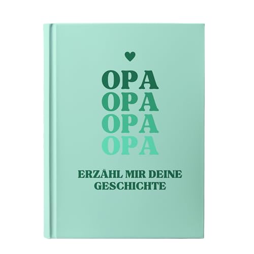 Opa erzähl mir deine Geschichte | Ein persönliches Erinnerungsbuch zum Ausfüllen | Das perfekte Geschenk für Opa zum Geburtstag, Weihnachten oder als besondere Überraschung