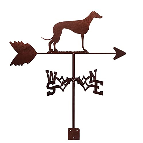 Veleta indicadora del viento QHQQXN, herramienta de medición retro para valla exterior