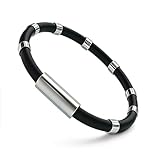 [SMARUTO] 静電気除去 ブレスレット 【2025業界注目！アップグレード版】 静電気防止 最強 静電気除去グッズ 防水 磁気 スポーツ シリコンブレスレット 静電気対策グッズ メンズ 女性 秋冬乾燥季節対応 秋冬ギフトに最適（ブラック・18cm）