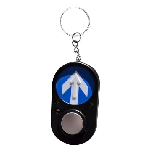 Llaveros Fuego Tricolor, Llavero Seguridad Vial, Juguetes Novedad para Adolescentes Noche Camping Trabajo Bolso