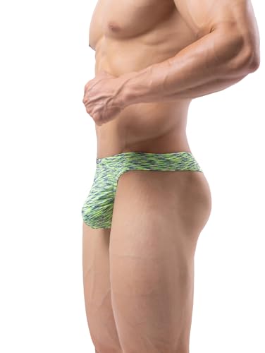 Men's breathable Sexy Low Rise Panties Colorful Hipster Mens T-back Thong Underwear3