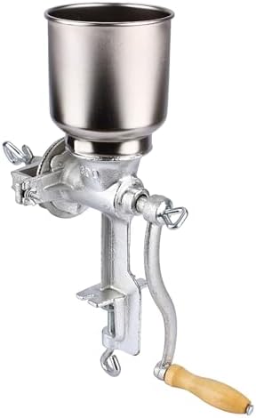 Jiawu Manual Grain Grinder Machine Corn Nut Flour Mill Kitchen Tool, Adjustable Cast Iron Coffee Bean Grinder for Home Use - 2