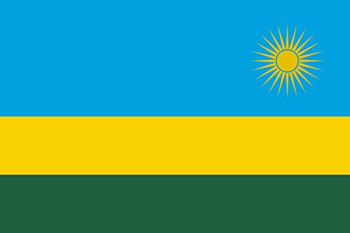 Drapeau Rwanda indéchirable 100x150cm pour éviter la décoloration