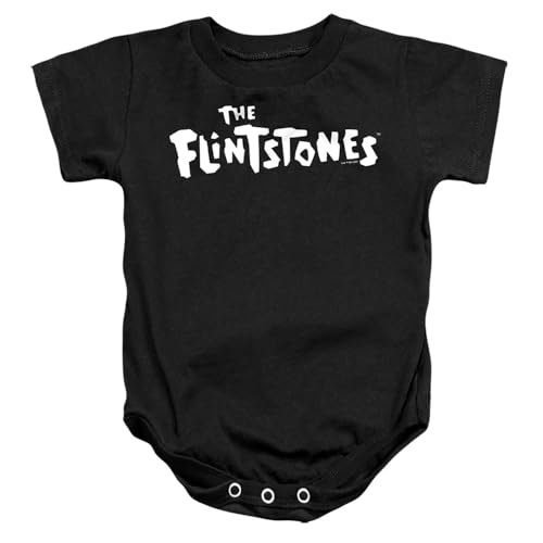 Flintstones Flintstones Logo 1 Unisex Infant Snap Suit for Baby (18 Months) Black