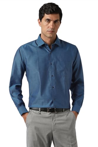 Image of Van Heusen Men's Formal Regular Fit Shirt (8907522456075 Vhsf1M7687744 44 Blue)