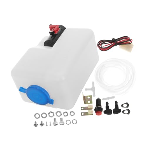WEKADRIN Kit Depósito Líquido Limpiaparabrisas con Manguera para Limpieza Eficaz de Cristales y de Coche