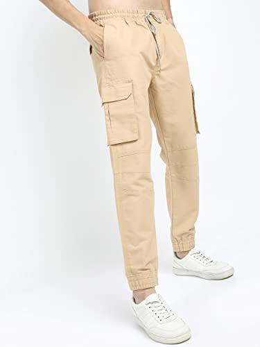 Image of KETCH Men Mid Rise Regular Fit Jogger Trouser