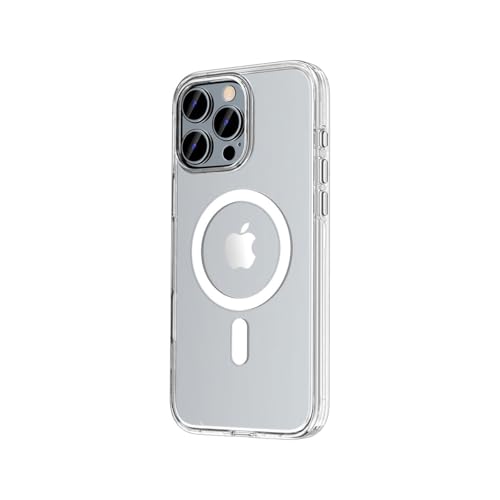 motomo iPhone 16 Pro �P�[�X Magsafe�Ή��N���A�P�[�X [ �A���~�j�E���{�^���J�o�[ �ϏՌ� �|���J�[�{�l�[�g UV�R�[�e�B���O ] �A�b�v�� �A�C�t�H���P�[�X �w�ʃJ�o�[ MT27383i16PR �N���A �y�������K�i�z