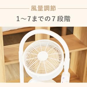 Amazon | moku. DC3連マルチファン (グリーン×木目) 扇風機