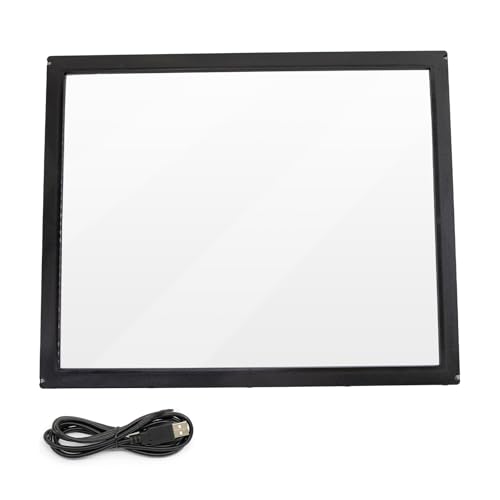 Image of 17 Inch Infrared Touch Screen Panel, Multi Points IR Touch Screen with Tempered Glass for Kiosks and Monitoring