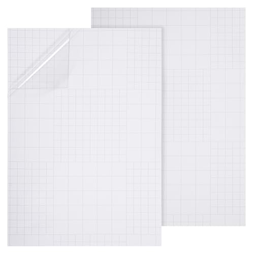 Qianyu 2 Pcs Dry Erase Board Sticker 8.3'' x 11.7'' Whiteboard Sticker Self-Stick Dry Erase Sheets Wallpaper Peel Stick New Stain Proof Dry Erase Stickers for Wall Desk Refrigerator Door Locker