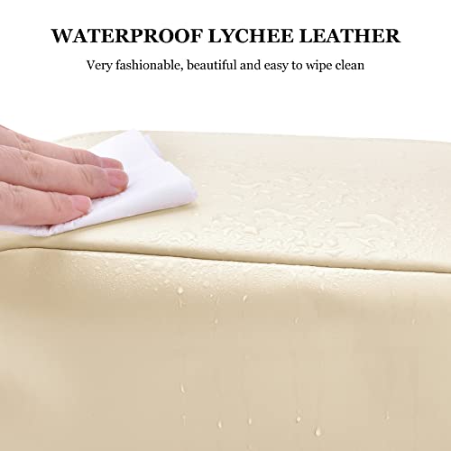Image of 2022 Large Capacity Waterproof Cosmetic Bag with Handle & Divider, Makeup & Toiletry Bag for Skincare Cosmetics Travel, White