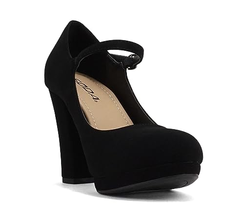 Soda “Ayden” ~ Women Mary Jane Ankle Strap Cushion High Heel Pump Shoe4