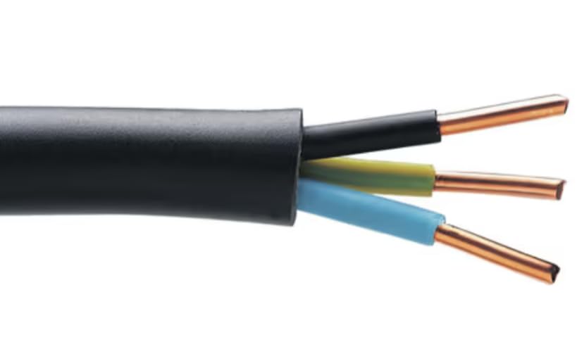 CÂBLE ÉLECTRIQUE R2V 3G6 MM² NOIR - 50 M