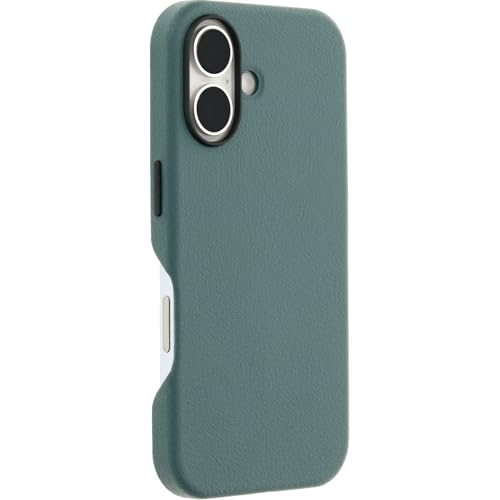 Image of OtterBox iPhone 16 Symmetry Series Cactus Leather for MagSafe - Sagebrush Green - Ultra-Thin, Sleek iPhone Case, Premium iPhone Case, MagSafe Compatible