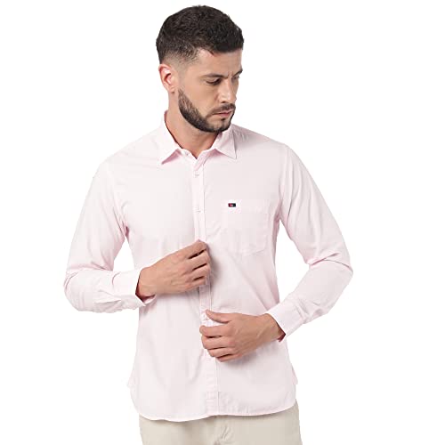 Image of Arvind AD Men White Slim Fit Shirt