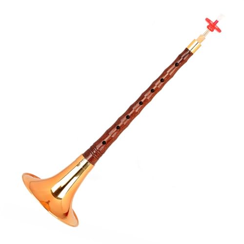 Suona Instrument Chinese Traditional Ethnic Suona Wind Instrument Professional Playing Sandalwood Suona (Color : A)