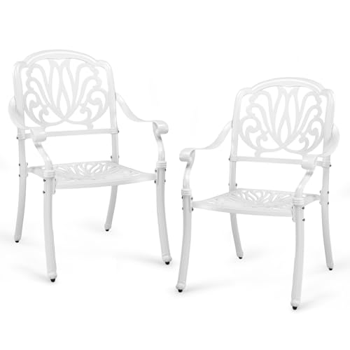 VINGLI Cast Aluminum Patio Chairs