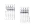 Heze 1000 pcs (500 Pair Sets) 20mm Diameter Sticky Back Coins Hook & Loop Self Adhesive Dots Tapes (White)