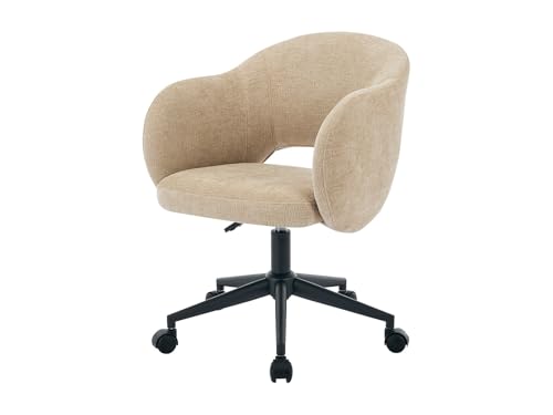 Vente unique   Silla de Oficina   Tela Texturizada   Beige   ACACILIO